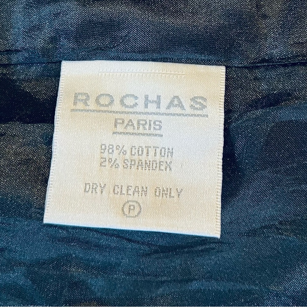 Rochas Paris black blazer jacket size 8 - Picture 5 of 6